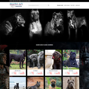 Mẫu Website Bán Chó Cảnh MA-016