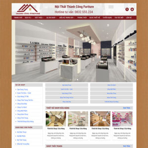 Mẫu Website Thi Công Nội Thất MA-247