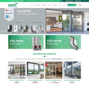 Theme WordPress công ty nhôm kính 01