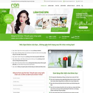 Theme WordPress đào tạo chủ Spa