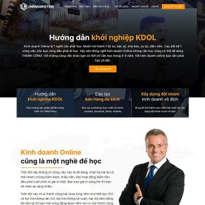 Theme WordPress khóa học kinh doanh online