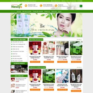 Theme WordPress Shop mỹ phẩm 02