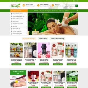 Theme WordPress Shop mỹ phẩm 03