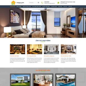 Theme WordPress công ty thiết kế, thi công nội thất 03