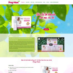 Theme WordPress thực phẩm chức năng 01