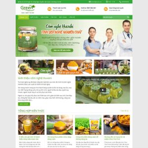 Theme WordPress bán sản phẩm tinh bột nghệ